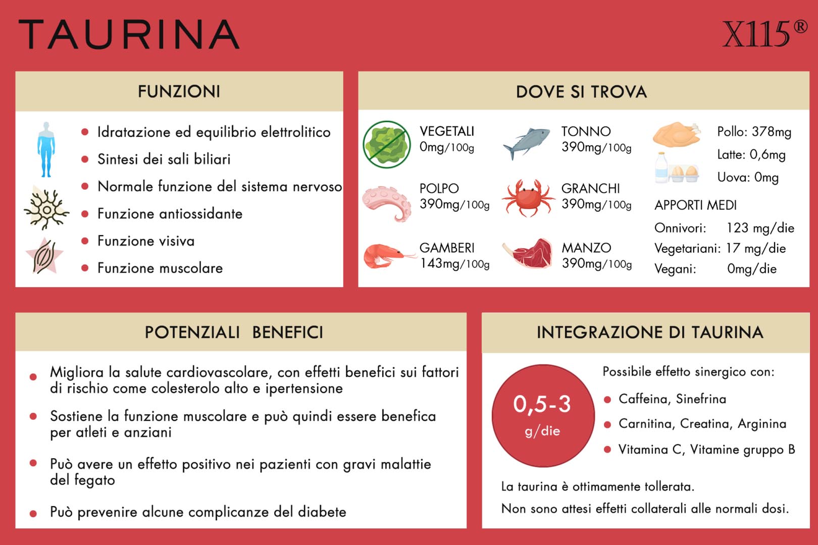 Taurina - o que é, para que serve, quais os seus benefícios e quando faz mal